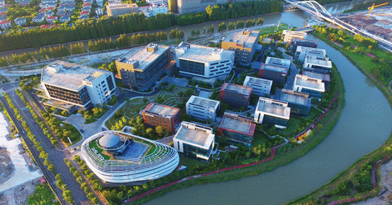图1：张江人工智能岛，是上海（浦东新区）人工智能创新应用先导区的核心承载区