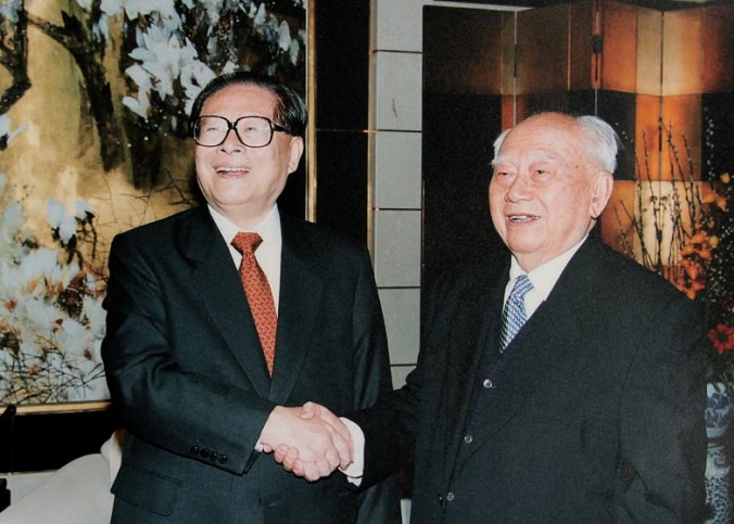 胡立教与江泽民在一起